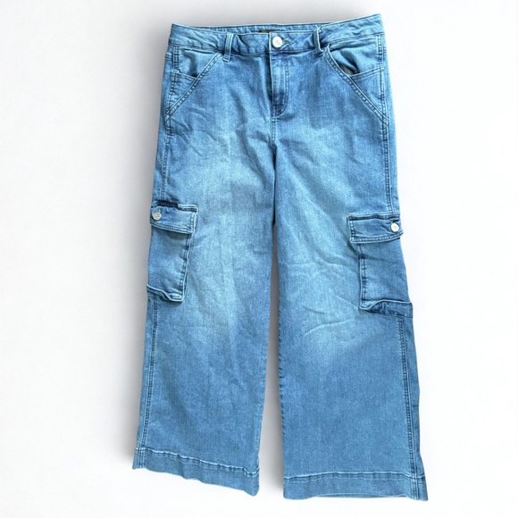 1822 denim cargo wide leg jeans size 12 in GUC - Picture 2 of 5